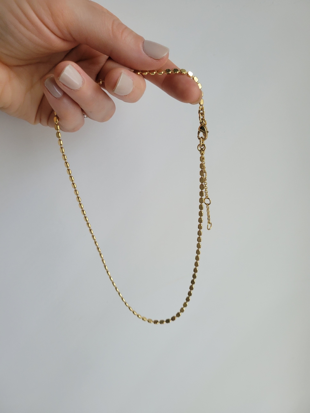 J Crew Gold Dot Chain Set Necklace & Bracelet - Picture 6 of 9